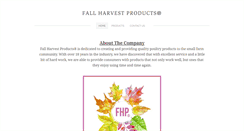 Desktop Screenshot of fallharvestproducts.com