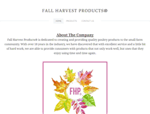 Tablet Screenshot of fallharvestproducts.com